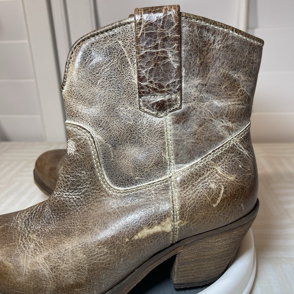 Corral Circle G Ladies Saddle Brown‎ Studded Strap Ankle Boots Size 6M - Picture 5 of 14